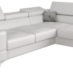 Γωνιακός καναπές Soreko Mini Eco LTHR-Leuko-Δεξιά