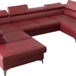 Γωνιακός καναπές Soreko Max II LTHR-Kokkino-Αριστερή