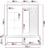 Γκαρνταρόμπα Premium I-Roz - Image 3