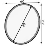 Καθρέπτης Grace-Leuko-Διάμετρος: 60 εκ. - Image 3