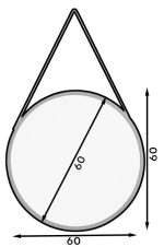 Καθρέπτης Grace III-Mauro-Διάμετρος: 60 εκ. - Image 3