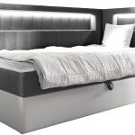 Καναπές κρεβάτι Junior Gold III-Gkri-90 x 200-Deksia