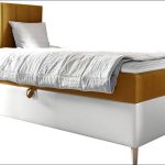 Επενδυμένο κρεβάτι Junior Maja I-Portokali-Aristera-90 x 200