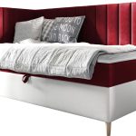 Καναπές κρεβάτι Junior Maja III-Kokkino-90 x 200-Aristera