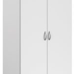 Ντουλάπα Dorm δίφυλλη-Leuko-Χωρίς πατάρι