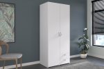 Ντουλάπα Dorm δίφυλλη-Leuko-Χωρίς πατάρι - Image 2
