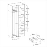 Ντουλάπα Dorm δίφυλλη-Leuko-Χωρίς πατάρι - Image 5