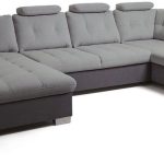 Γωνιακός καναπές Alcare XL-Δεξιά-Gkri anoixto - Gkri skouro