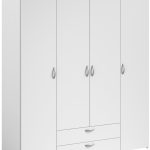 Ντουλάπα Dorm τετράφυλλη-Leuko-Χωρίς πατάρι