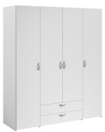 Ντουλάπα Dorm τετράφυλλη-Leuko-Χωρίς πατάρι - Image 6