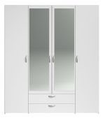 Ντουλάπα Dorm τετράφυλλη με καθρέπτη-Leuko - Image 6