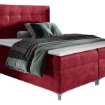 Επενδυμένο κρεβάτι Snake-Kokkino-140 x 200