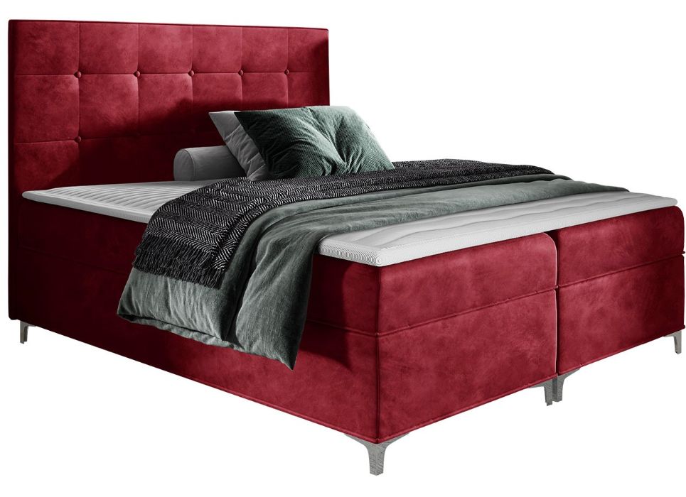 image_749989_03_2__14_7 Επενδυμένο κρεβάτι Snake-Kokkino-140 x 200 - Image 1