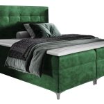 Επενδυμένο κρεβάτι Snake-Prasino-160 x 200