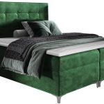 Επενδυμένο κρεβάτι Snake-Prasino-200 x 200