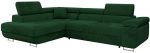 Γωνιακός Καναπές Torezio-Prasino-Αριστερή