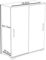 Ντουλάπι αποθήκευσης Senna II-Leuko - Image 2