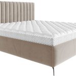 Επενδυμένο κρεβάτι Morris-140 x 200-Ekrou