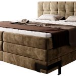 Επενδυμένο κρεβάτι Navona με στρώμα και ανώστρωμα-Kafe-160 x 200