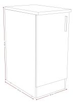 Επιδαπέδιο ντουλάπι Poppy 40-Mauro - Fusiko - Image 3