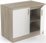 Επιδαπέδιο ντουλάπι Poppy 100-Fusiko-Leuko - Image 2