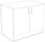 Επιδαπέδιο ντουλάπι Poppy 100-Mauro - Fusiko - Image 3