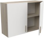 Κρεμαστό ντουλάπι Poppy 100-Fusiko-Leuko - Image 2