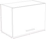 Κρεμαστό οριζόντιο ντουλάπι Poppy 60-Fusiko-Leuko - Image 3