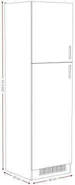 Επιδαπέδιο ντουλάπι ψηλό Poppy 60-Mauro - Fusiko - Image 3