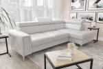 Γωνιακός καναπές Almeria Eco LTHR-Leuko-Δεξιά - Image 2