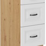 Επιδαπέδιο ντουλάπι Yvette 40 D 3S BB-Leuko