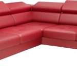Γωνιακός καναπές Almeria I LTHR -Kokkino-Αριστερή