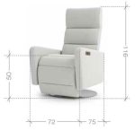 Πολυθρόνα relax Graham-Gkri - Image 2