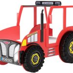 Κρεβάτι παιδικό Tractor-Kokkino