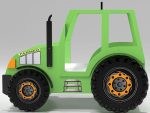 Κρεβάτι παιδικό Tractor-Prasino - Image 3