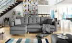 Γωνιακός καναπές Amelion-Γκρι Σκούρο - Image 3