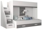Πολυλειτουργικό κρεβάτι Party XVI-Leuko-Gkri