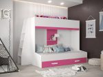 Πολυλειτουργικό κρεβάτι Party XVII-Leuko-Roz - Image 2