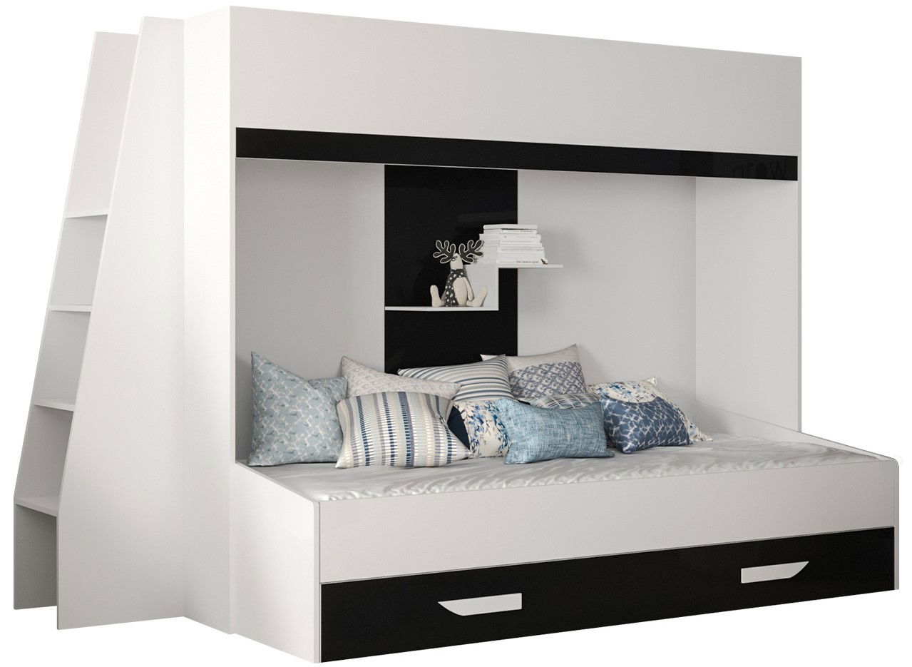 image_760326_party17.czarny_1_ Πολυλειτουργικό κρεβάτι Party XVII-Leuko-Mauro - Image 1