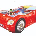 Κρεβάτι παιδικό Sleep car-Kokkino