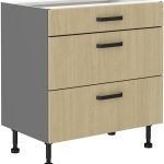 Επιδαπέδιο ντουλάπι Melo 80 D 3S-Herringbone