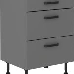 Επιδαπέδιο ντουλάπι Melo 60 D 3S-Anthraki