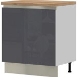Επιδαπέδιο ντουλάπι Trinity R80-2K-Anthraki Gualistero