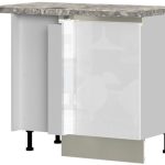 Επιδαπέδιο γωνιακό ντουλάπι Trinity RUG-1KR-Leuko Gualistero