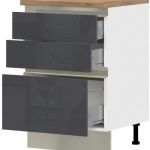 Επιδαπέδιο ντουλάπι Trinity R60-3M BOX-Anthraki Gualistero