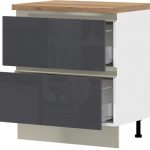 Επιδαπέδιο ντουλάπι Trinity R80-2M BOX-Anthraki Gualistero