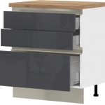 Επιδαπέδιο ντουλάπι Trinity R80-3M BOX-Anthraki Gualistero