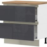 Επιδαπέδιο ντουλάπι Trinity R90-2M BOX-Anthraki Gualistero