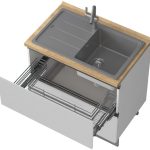 Επιδαπέδιο ντουλάπι νεροχύτη Trinity R90-2MZ-Leuko Gualistero