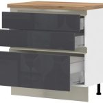 Επιδαπέδιο ντουλάπι Trinity R90-3M BOX-Anthraki Gualistero
